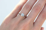 1ct diamond solitaire engagement ring in platinum