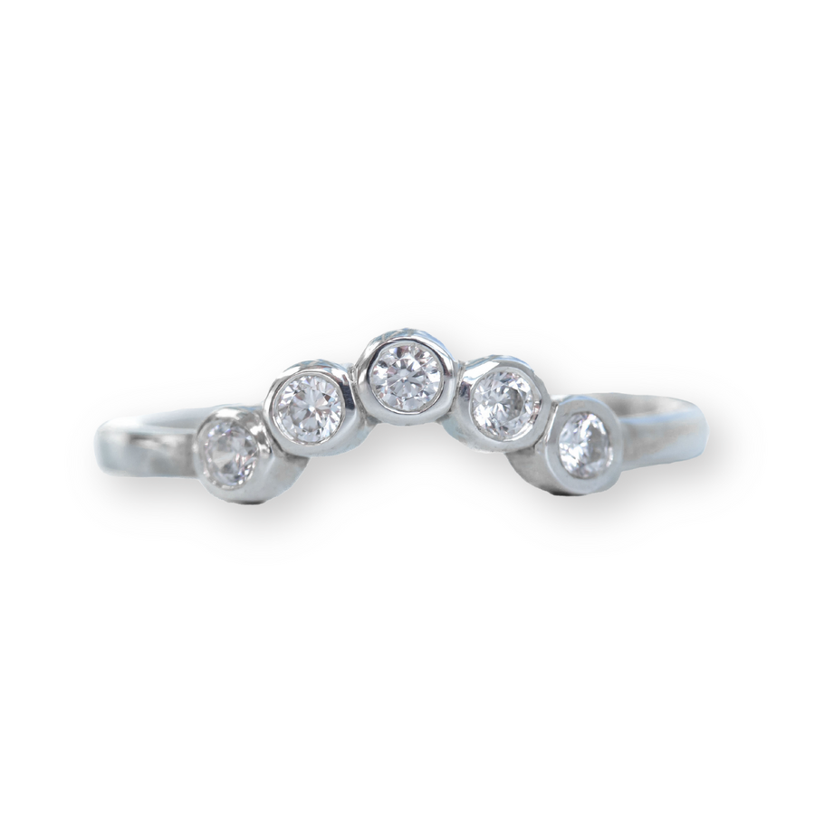 Lanta 5 Diamond Arch Ring