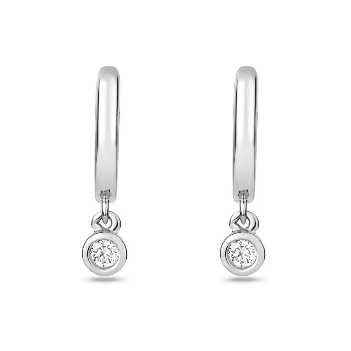 Lina Diamond Huggie Earrings