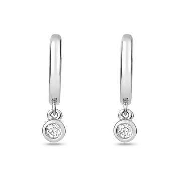 Lina Diamond Huggie Earrings