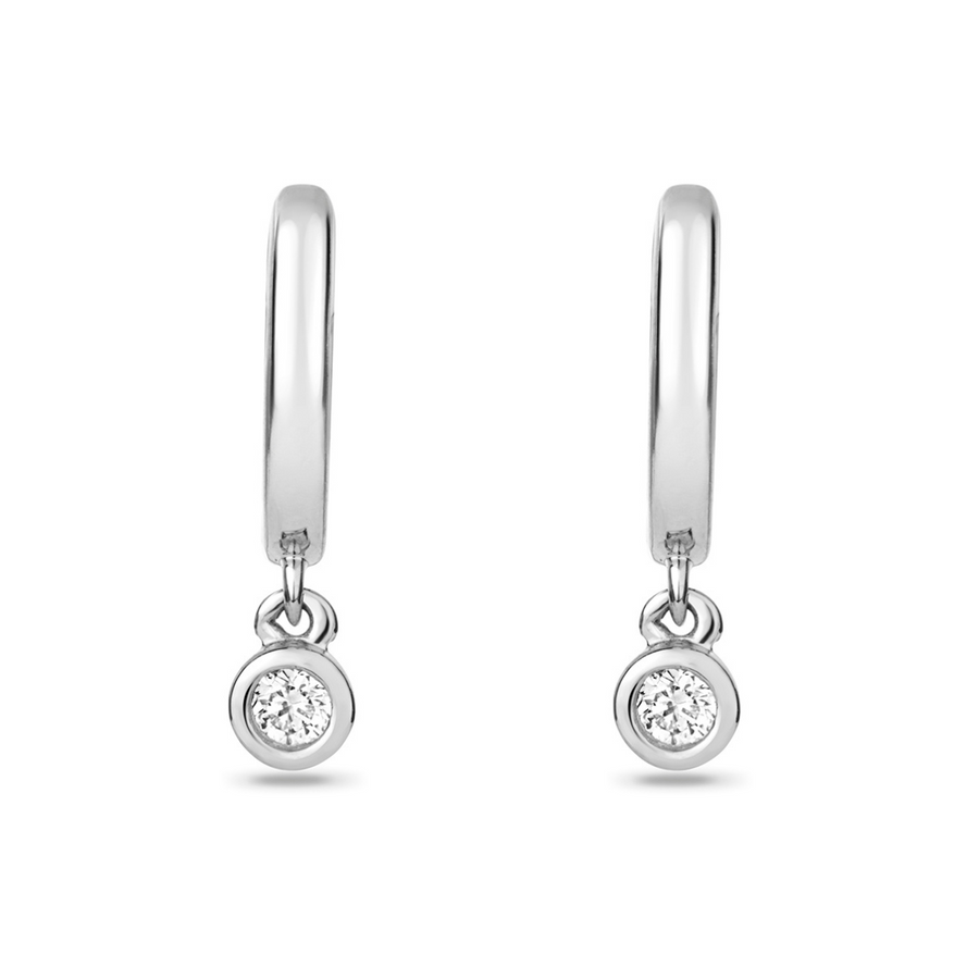 Lina Diamond Huggie Earrings