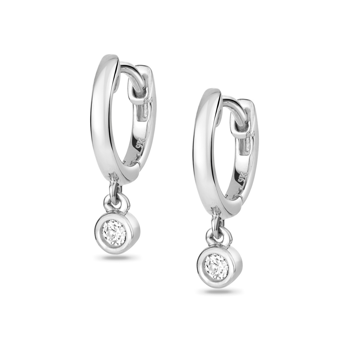 Lina Diamond Huggie Earrings