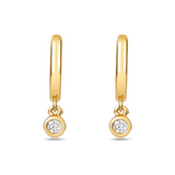 Lina Diamond Huggie Earrings