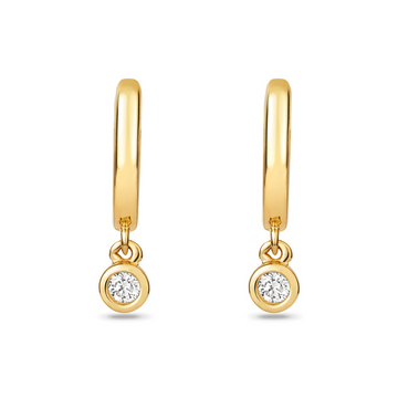 Lina Diamond Huggie Earrings