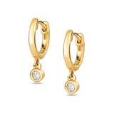 Lina Diamond Huggie Earrings