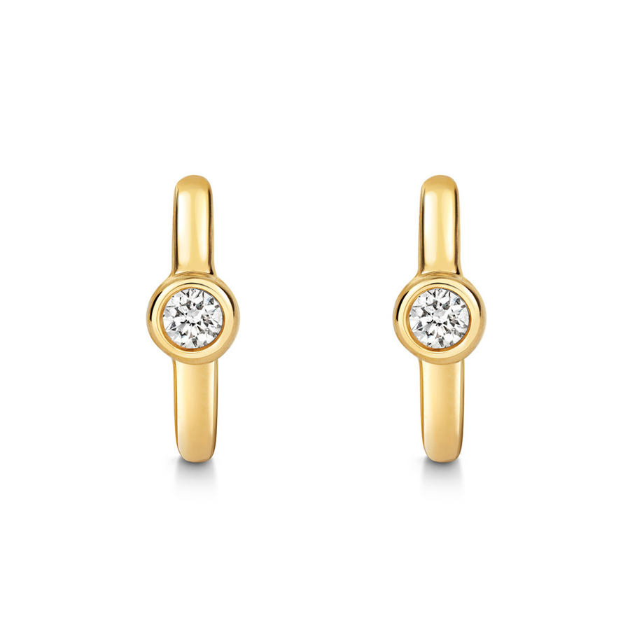 Nina Diamond Huggie Earrings