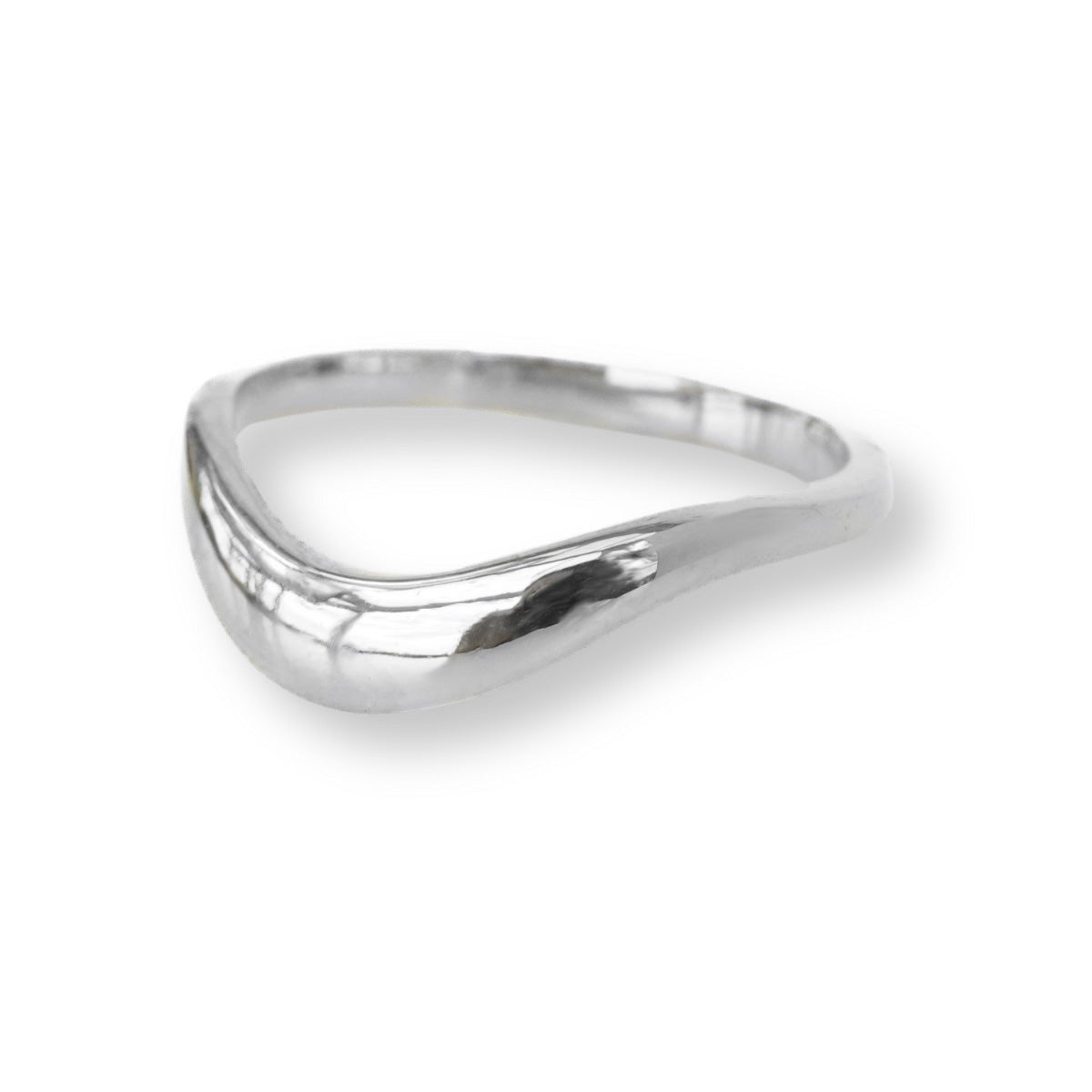 Milos Dome Ring in white gold