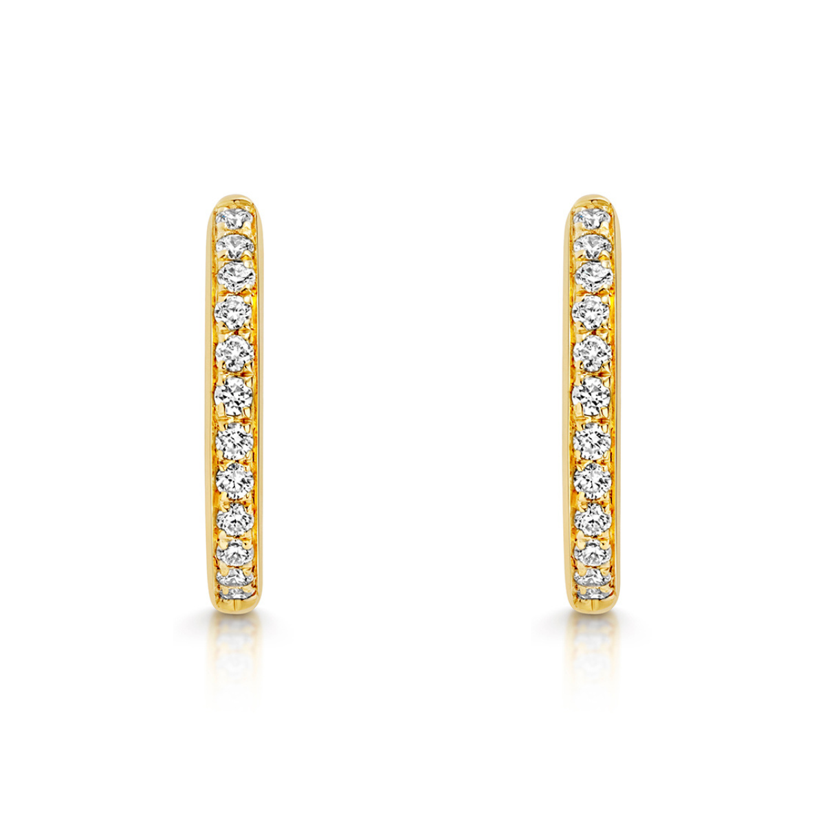 Amara Diamond Huggie Earrings