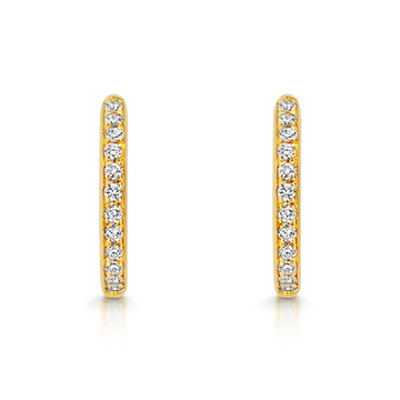 Amara Diamond Huggie Earrings