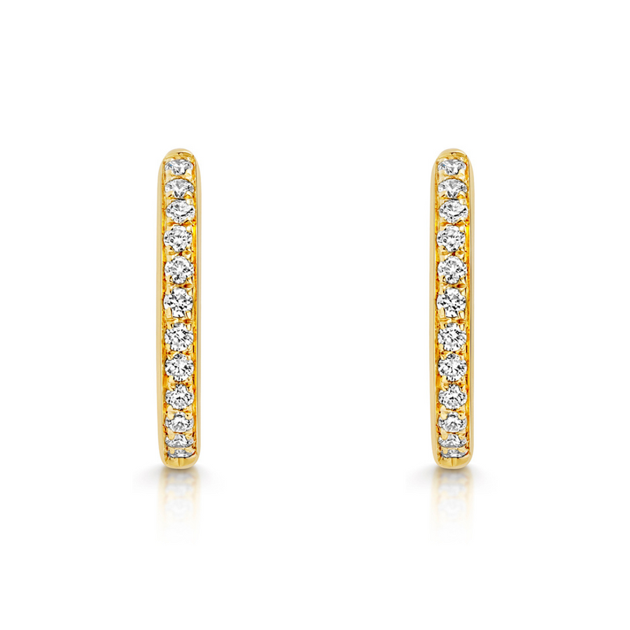 Amara Diamond Huggie Earrings