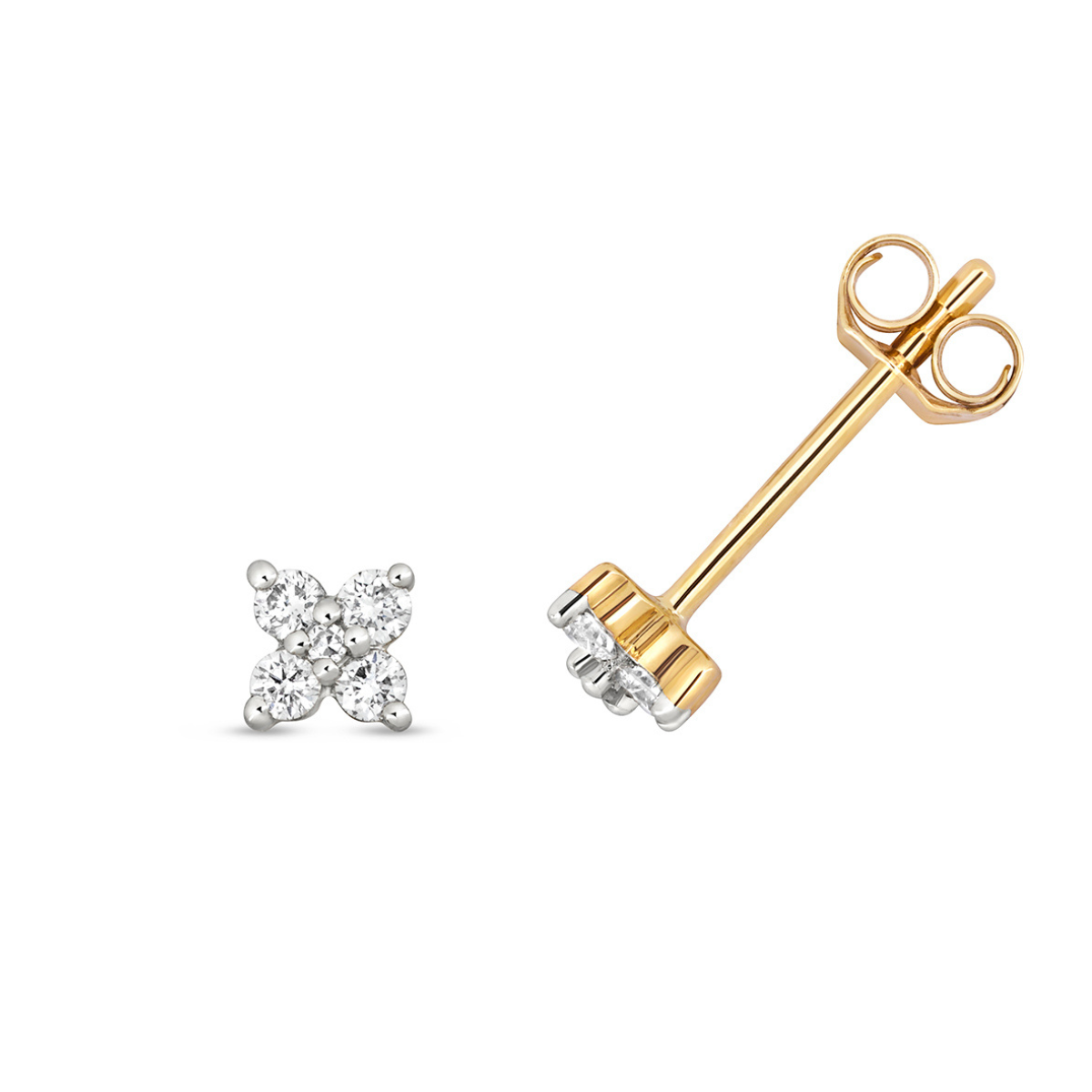 Lila Diamond Stud Earrings