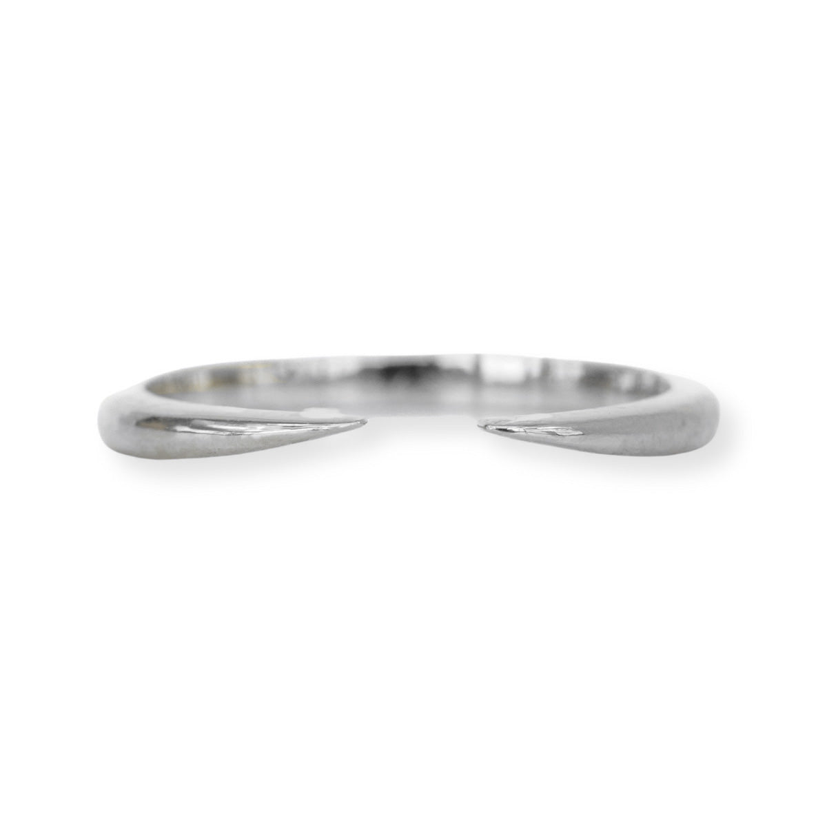 Ibiza Open Cuff Ring in white gold