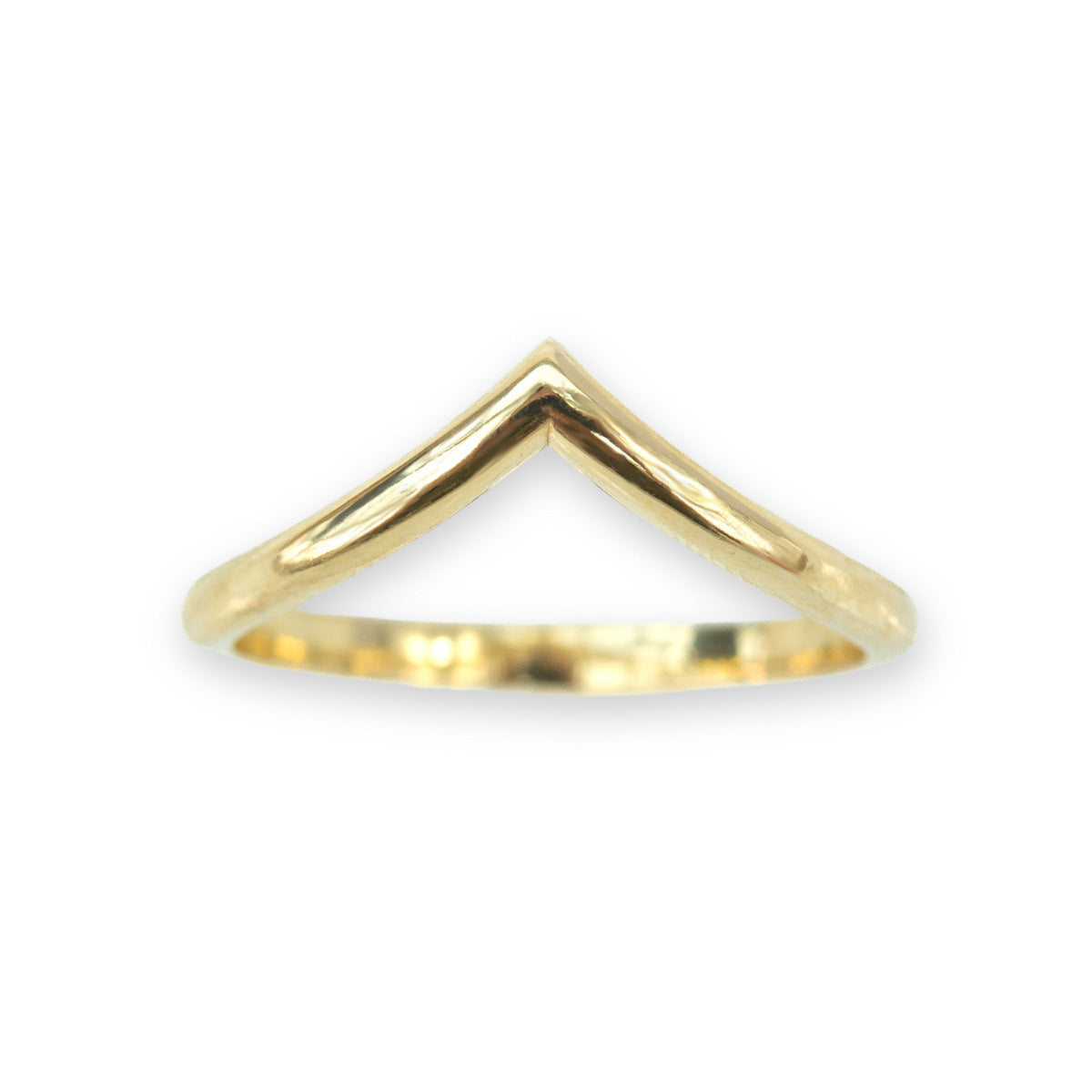 Hvar V-Shape Ring in yellow gold