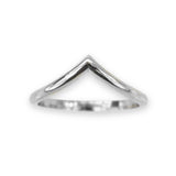 Hvar V-Shape Ring in white gold