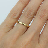 D Shape Wedding Band