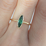 Maia Green Toumaline Moval Ring