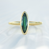 Maia Green Toumaline Moval Ring