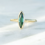 Maia Green Toumaline Moval Ring