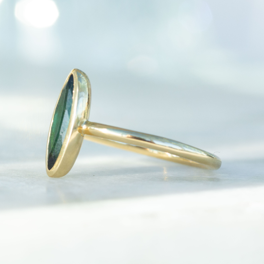 Maia Green Toumaline Moval Ring