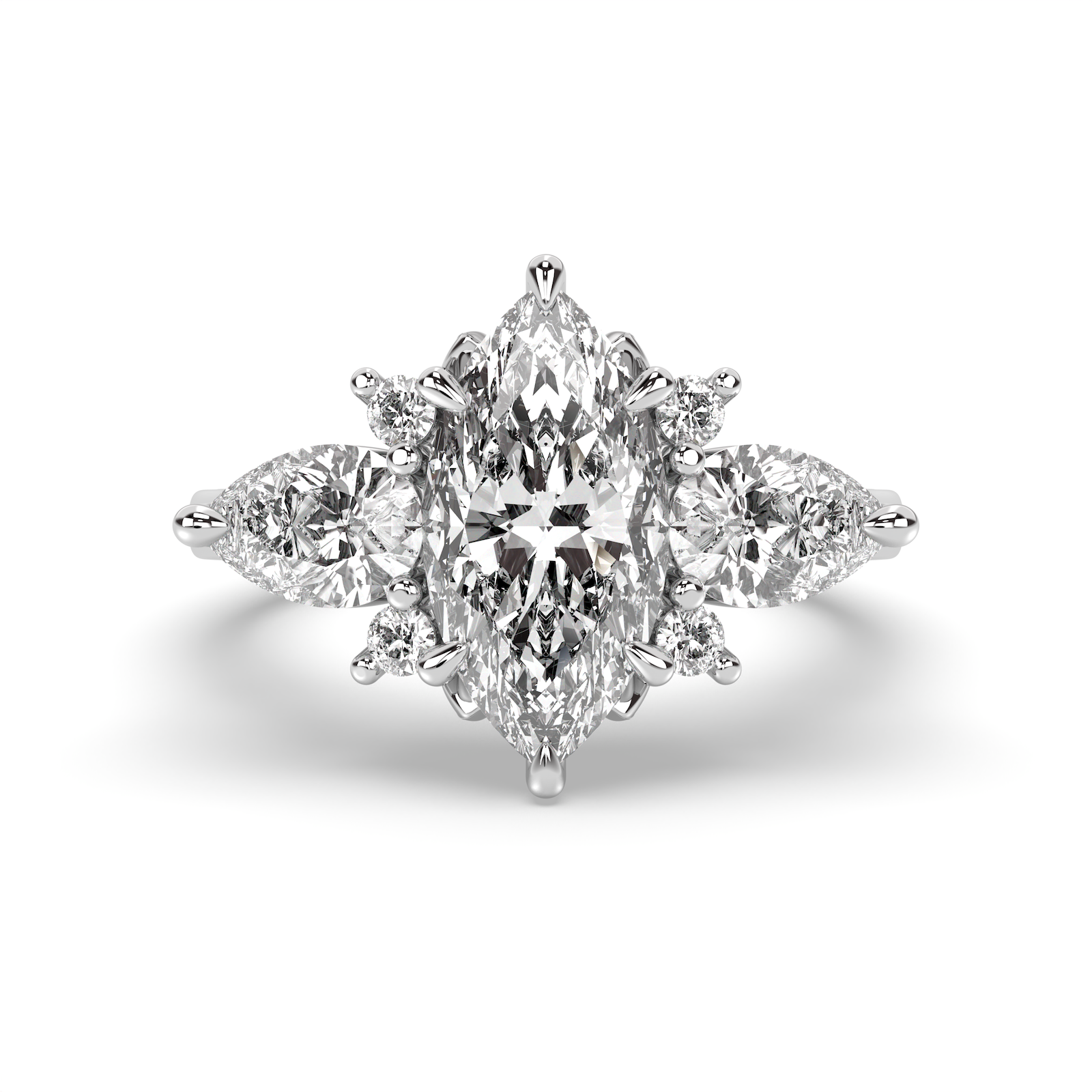 The Minerva Ring - Marquise