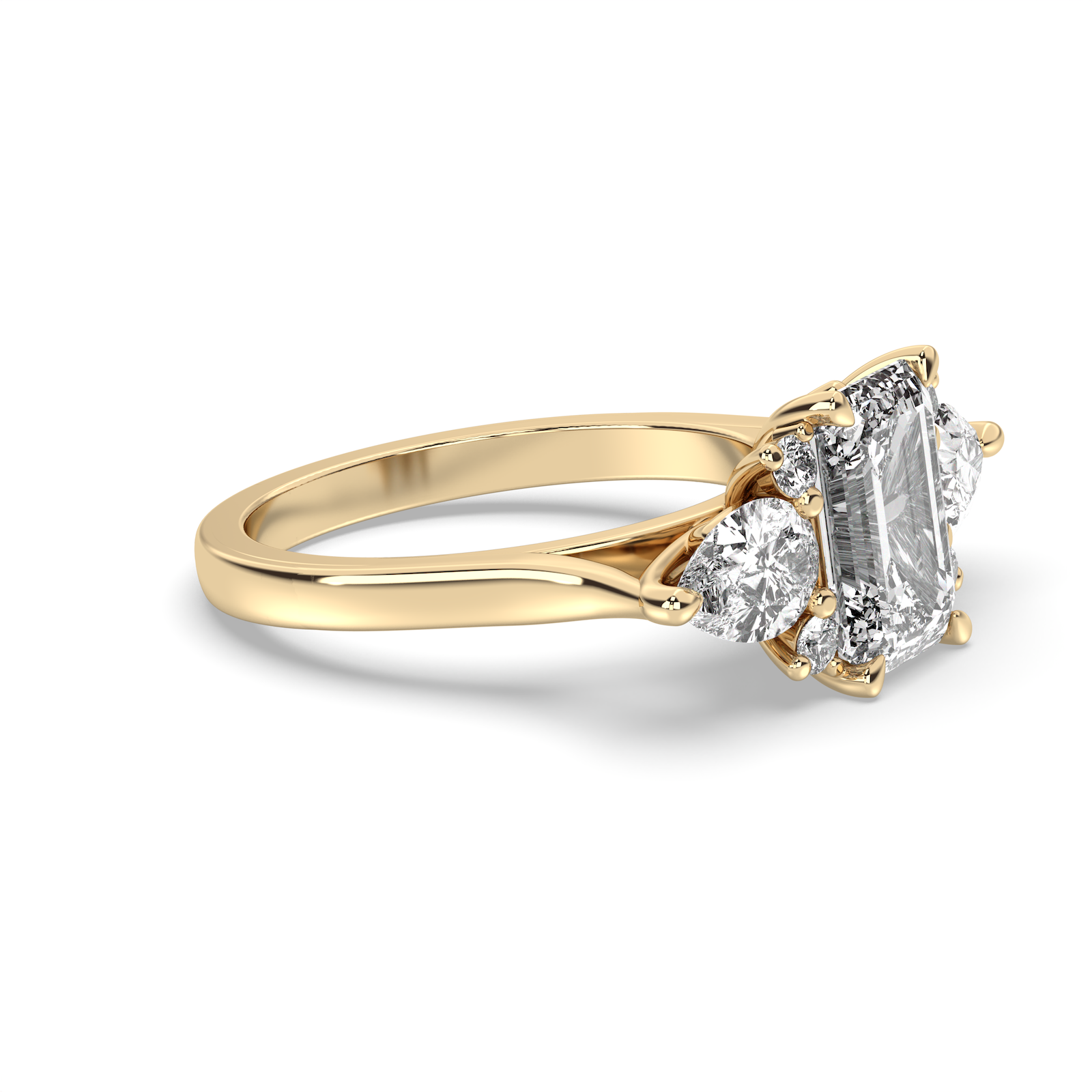 The Minerva Ring - Emerald Cut