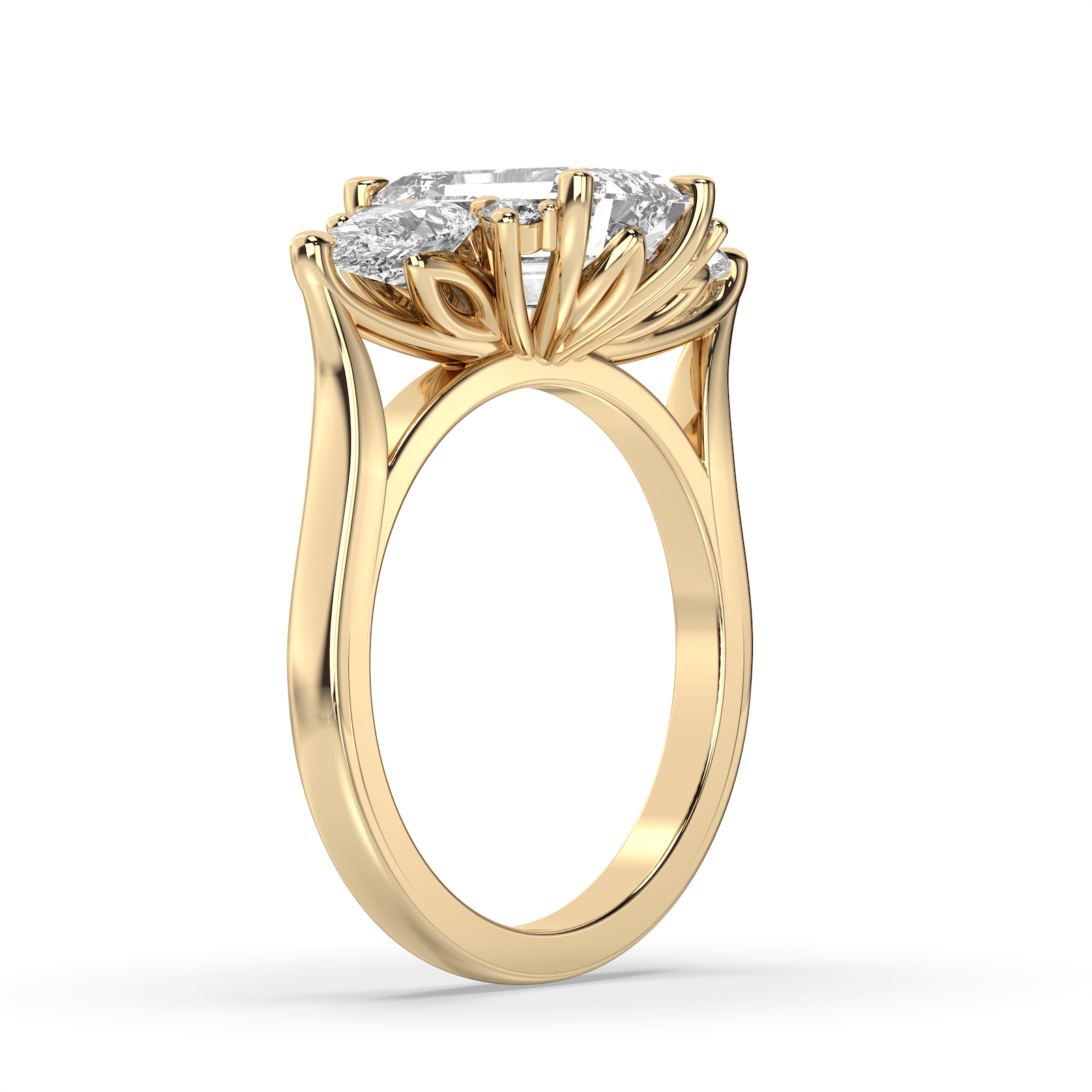 The Minerva Ring - Emerald Cut