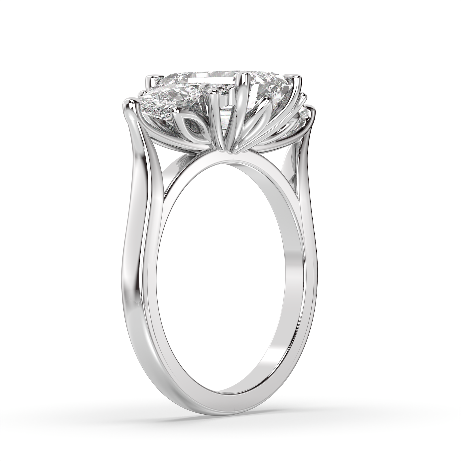 The Minerva Ring - Emerald Cut