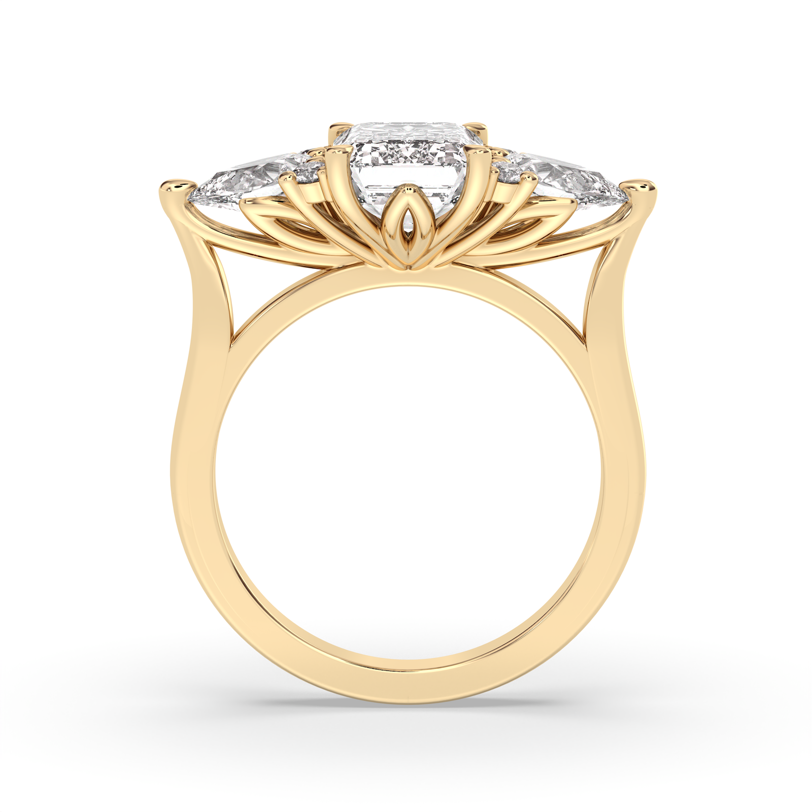 The Minerva Ring - Emerald Cut