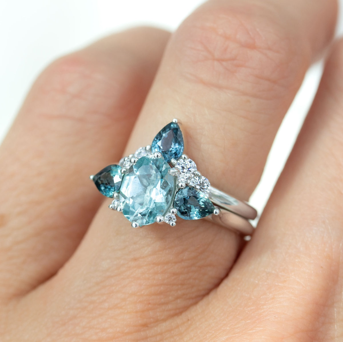 Kauai Sapphire & Diamond Fitted Ring