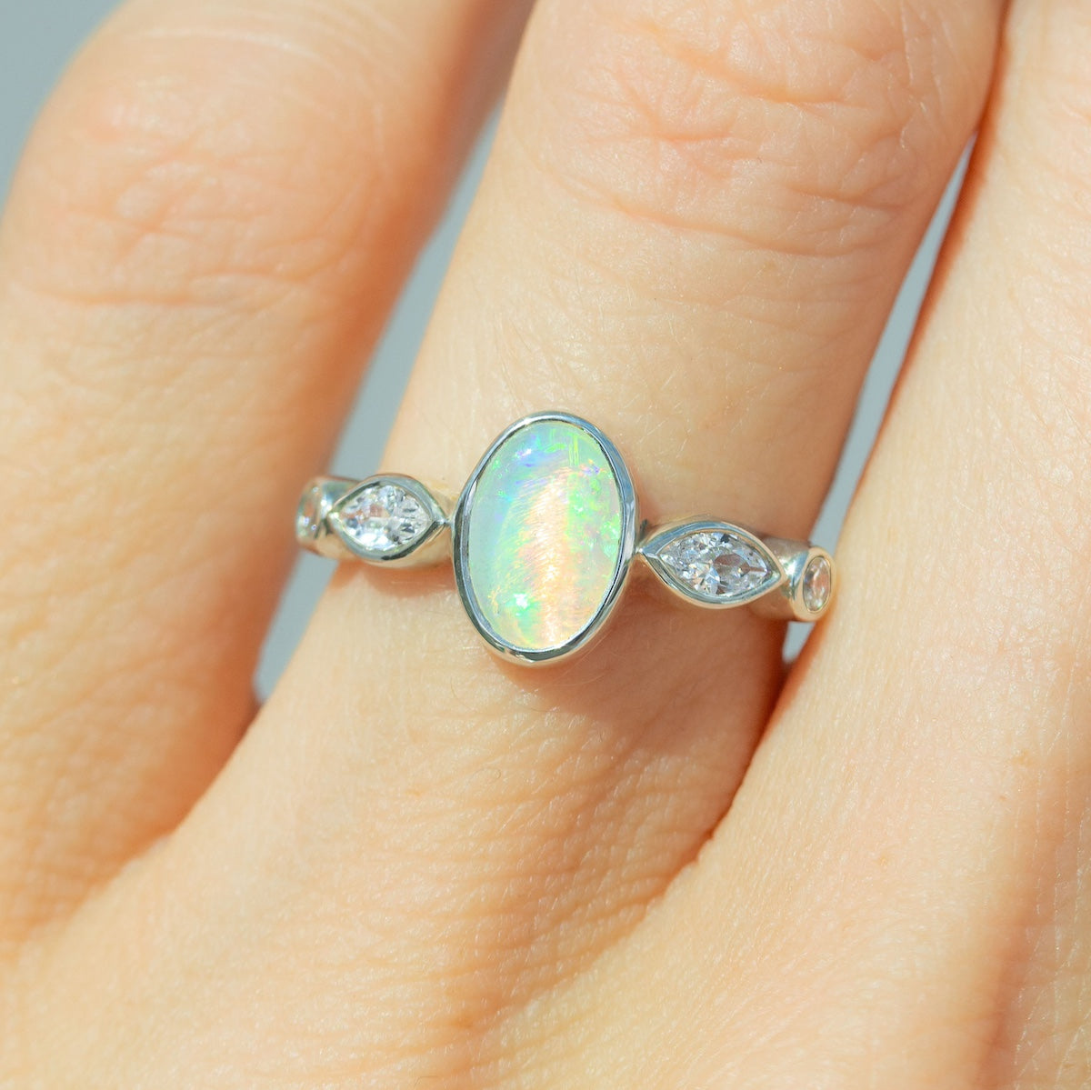 Opal & Diamond Kali Ring