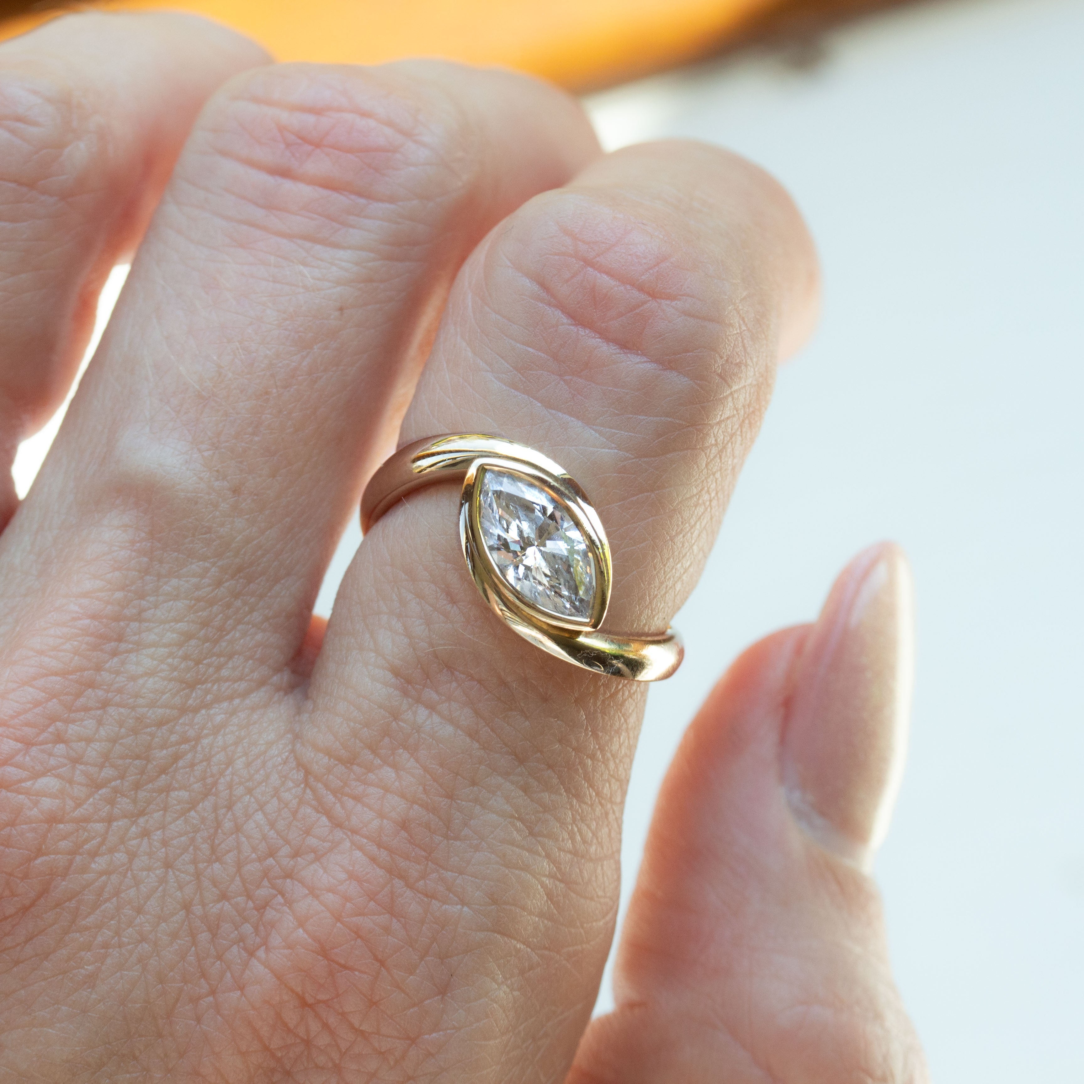 Clara Diamond Twist Ring