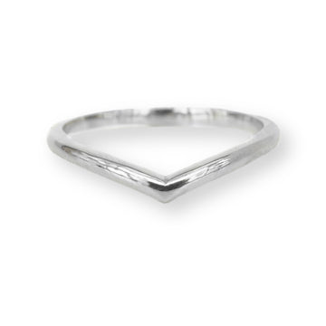 Skye V-Shape Ring in white gold