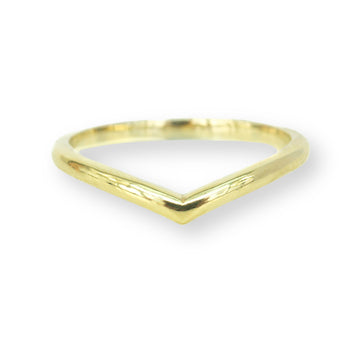 Skye V-Shape Ring in yellow gold