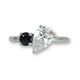 Toi Et Moi Ring- Black & White Diamond