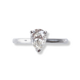 Santhiya 1ct Pear Diamond Solitaire Ring