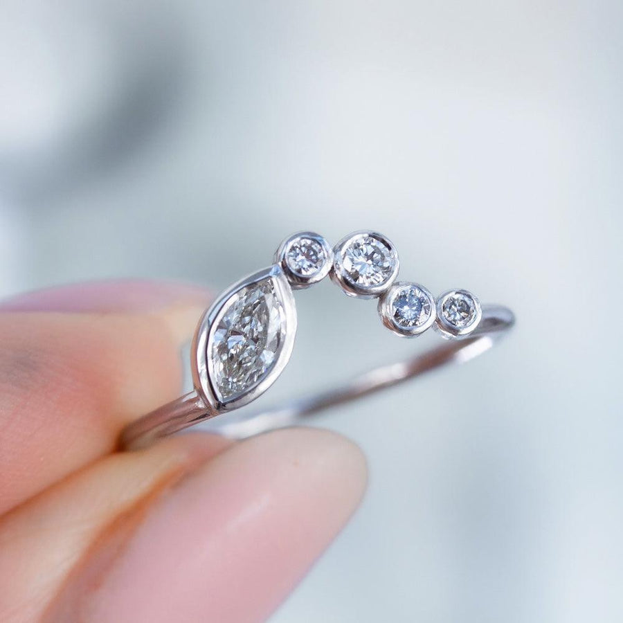Stardust Diamond Fitted Ring - Amy Jennifer Jewellery