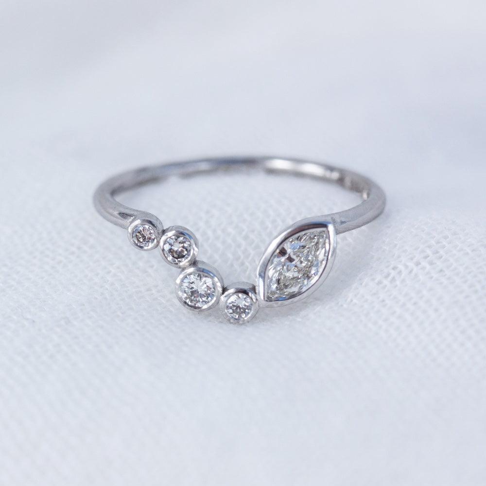 Stardust Diamond Fitted Ring - Amy Jennifer Jewellery