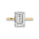 Clio Emerald Cut Diamond Solitaire Ring