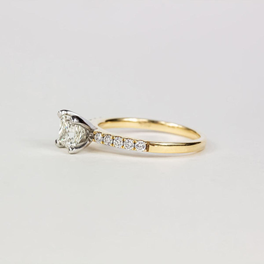 0.72ct Princess Diamond Solitaire Ring