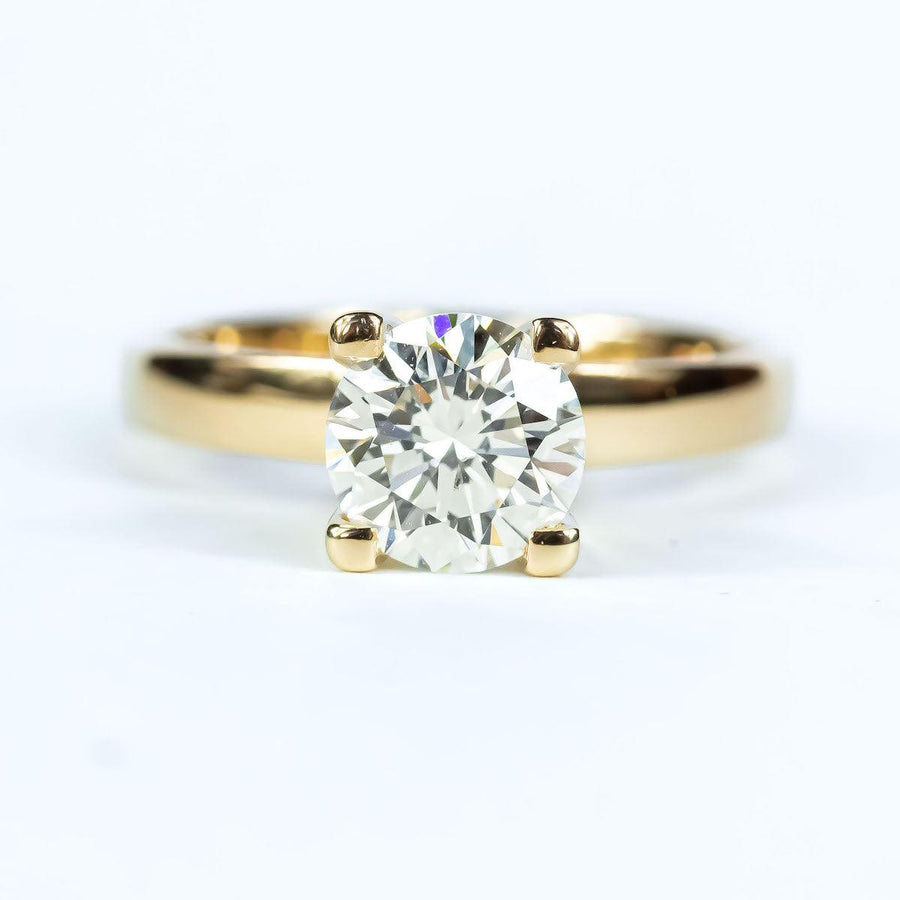 1.16ct Brilliant Diamond Solitaire Ring in 18K Gold
