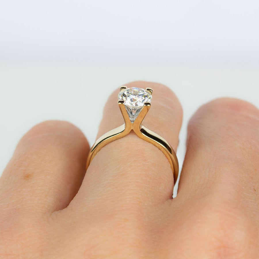 1.16ct Brilliant Diamond Solitaire Ring in 18K Gold