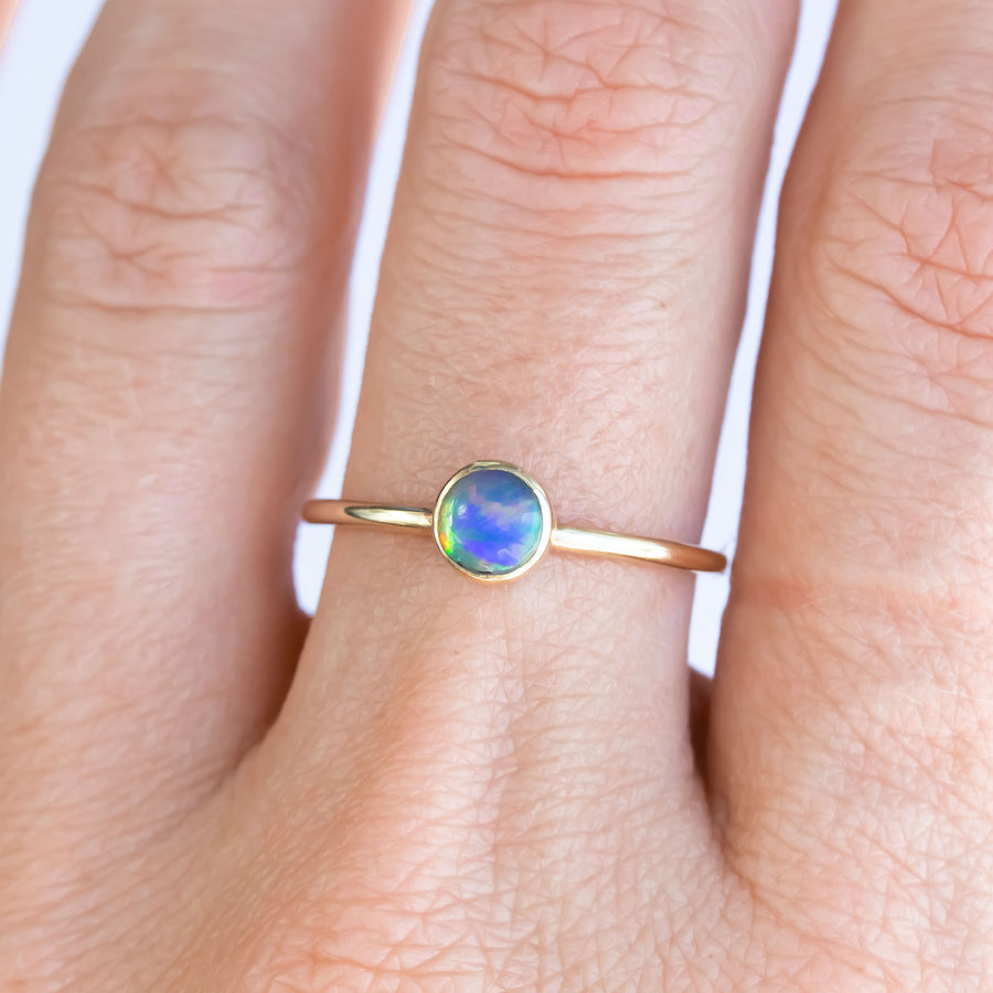 Soleil Gold Opal Ring