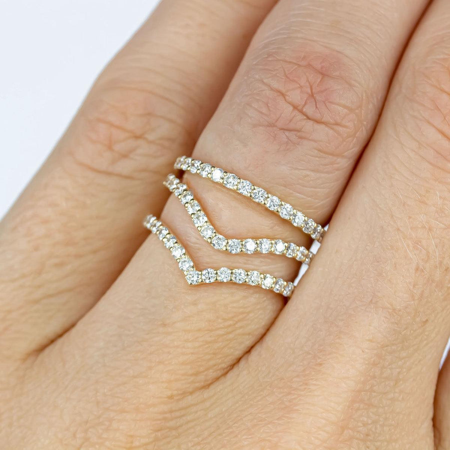 Diamond Arched Ring