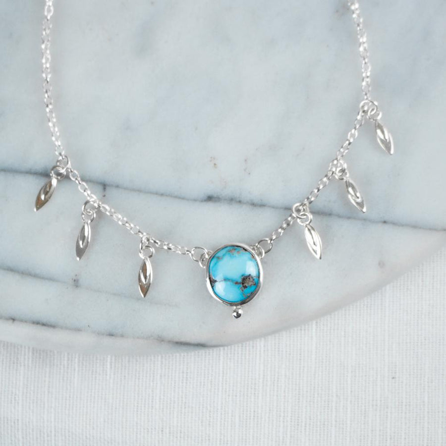 Cloud Mountain Turquoise Charm Necklace - Amy Jennifer Jewellery