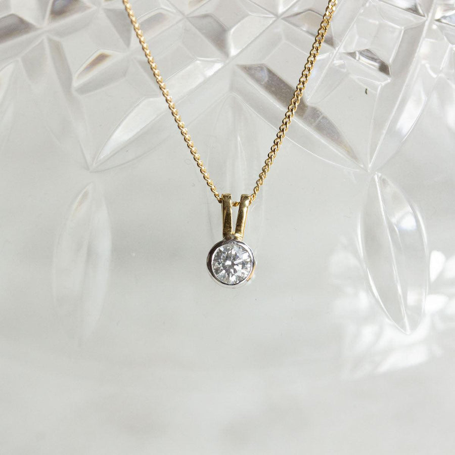 Diamond Necklace in 18K Gold - Amy Jennifer Jewellery