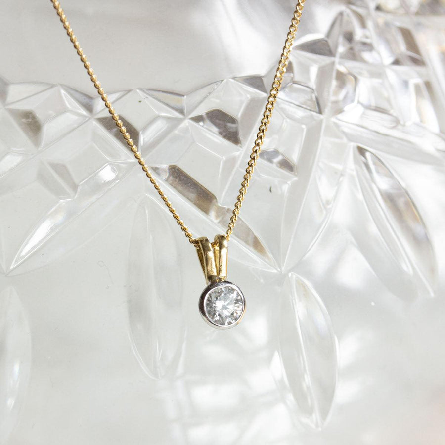 Diamond Necklace in 18K Gold - Amy Jennifer Jewellery