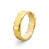 Yellow Gold Flat Court Wedding Band 