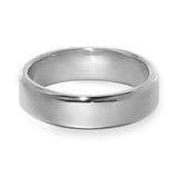 White Gold Flat Court Wedding Band