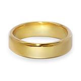 Yellow Gold Flat Court Wedding Band 