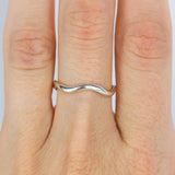 Dune Ring in White Gold